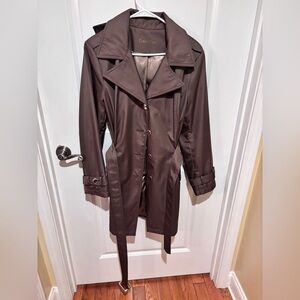 Calvin Klein Women's Chocolate Trench Coat